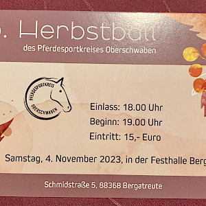 Einladung: 38. PSKO-Ball in Bergatreute