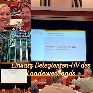 Landesverband BaWü: Pferdesport-Interessensvertretung RFVA mit Team PSKO auf der Delegiertenversammlung in Stuttgart!